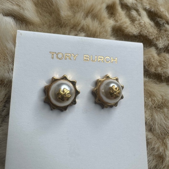 Tory Burch Gold Starburst Earrings - Picture 1 of 9